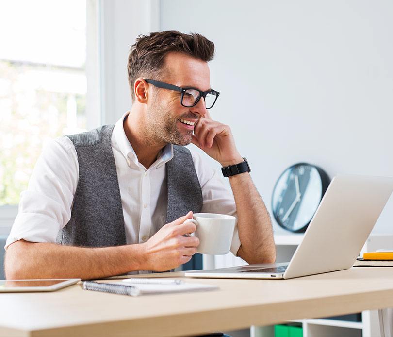 man at laptop